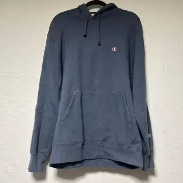 Champion 블루 그레이 XL 후드티