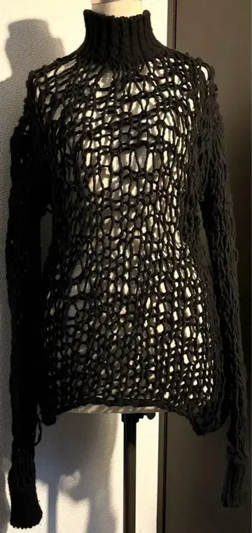 Ann demeulemeester 피쉬 니트 로우 게이지