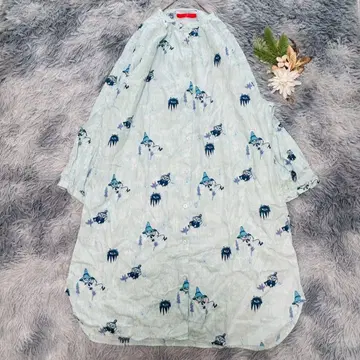 graniph 그라니프 (F) 무민 콜라보 셔츠 원피스 롱 기장