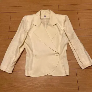 ungaro parallel 아이보리 린넨 테일러드 자켓 사이즈 9