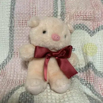 쇼와 레트로 WARABE FAMILY 장난감 상자 돼지 봉제 인형 중고품