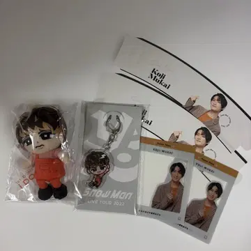 SnowMan 무카이 코지 스노치루 인형 키링 세트