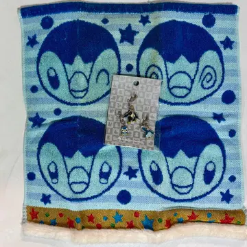 포켓몬 포켓몬 센터 팽도리 핸드 타월 + 메탈 참 세트