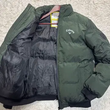새상품급 캘러웨이 다운 자켓 3XL 그린 와펜 로고