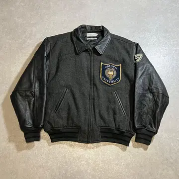 archive 바시티 자켓 가죽 자켓 퀼팅 빈티지