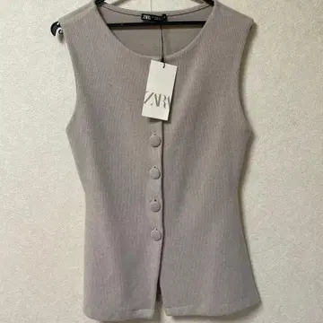 ZARA 그레이 베스트 M 미사용 택 포함