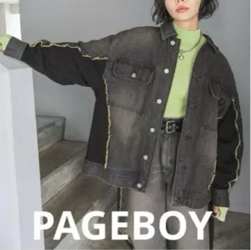 PAGEBOY 데님 자켓 블랙 F 사이즈