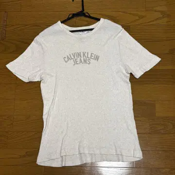 캘빈 클라인 진스 M 화이트 티셔츠