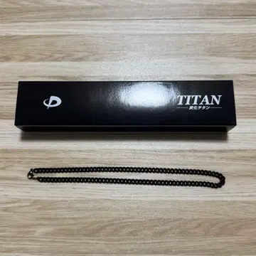 Phiten 탄화 티타늄 체인 목걸이 45cm