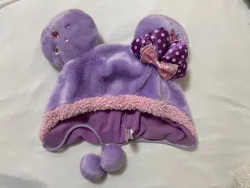디즈니랜드 디즈니씨 미니 팬캡 보라색