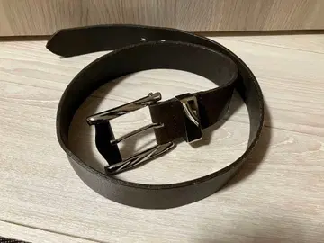토네이도 마트 가죽 벨트 브라운