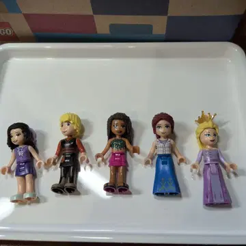 LEGO 피규어 5개 엘사와 크리스토프 포함
