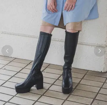 롱 부츠 블랙