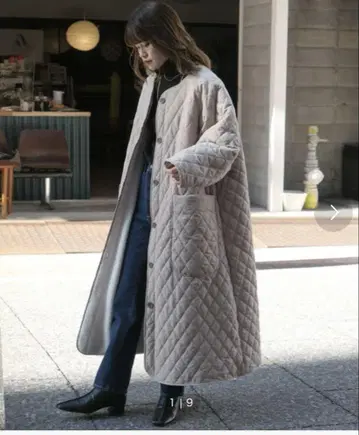 퀼팅 x 보아 리버서블 롱 코트