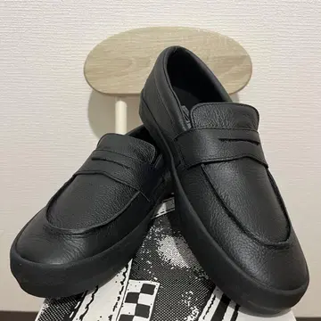 VANS 가죽 스케이트 로퍼 블랙 27.5cm 프로 모델 US 기획