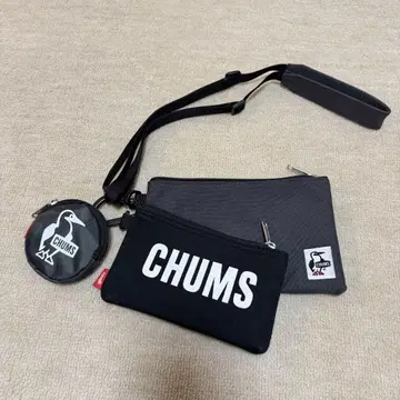 미사용 새상품 CHUMS 사코슈 블랙차콜 3 포켓