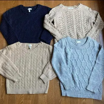 차분한 색감의 클리닝 완료 니트 4개 세트 마제스틱 레곤 M L