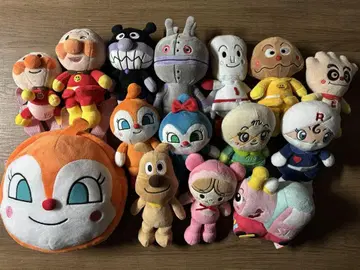 호빵맨 봉제 인형 14개 + 짤랑이 백팩 세트