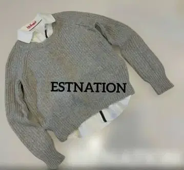 ESTNATION 캐시미어 혼방 울 니트