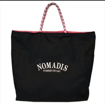 컨디션 최상 NOMADIS 로고 블랙 토트백