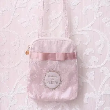 Maison de FLEUR 레이스 미니 숄더백 핑크