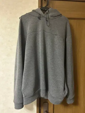 후드티 그레이 후드 부착 후드티