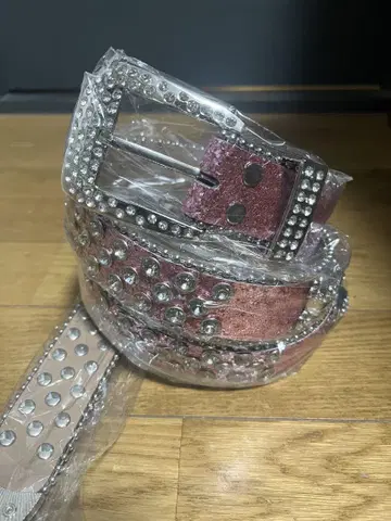 스터드 장식 핑크 벨트 헤이세이 갸루 y2k