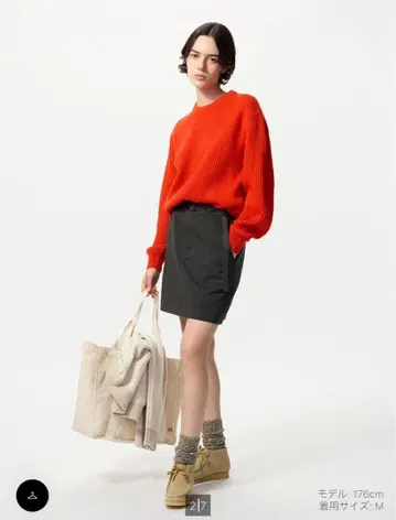 [ 새상품 ] UNIQLO xJW ANDERSON 오렌지 리브 스웨터 M