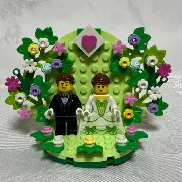 레고 LEGO 미니 피규어 웨딩 결혼식의 웰컴 스페이스에