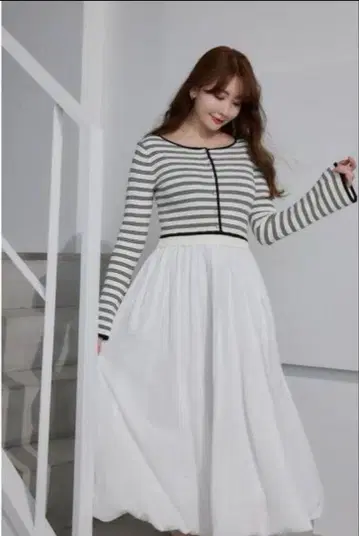 herlipto Docking Knit Balloon Dress M