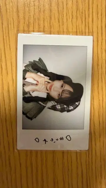마츠카레 아이돌 폴라로이드 사진 손글씨 사인 포함
