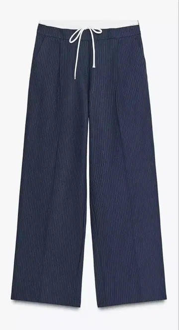 ZARA 와이드 레그 팬츠 더블 허리 밴딩 XS