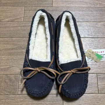 새상품급 grace garden 다크 그레이 스웨이드 모카신
