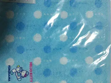 헬로키티 스카이블루 도트 타월 요코하마