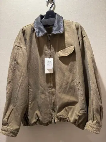 SULFUR DYED WHIP CORD VINTAGE ZIP JACKET