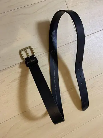 리바이스 천연 가죽 벨트 85cm 블랙 골드 버클 사용감 있음