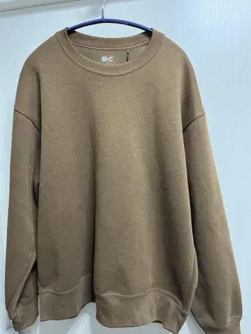 (택 포함) UNIQLO C 오버사이즈 스웨트 셔츠 M 34 브라운