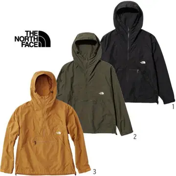 THE NORTH FACE 브라운 풀오버 나일론 자켓