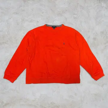 NAUTICA 오렌지 크루넥 맨투맨 XL