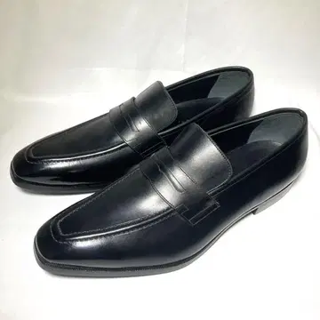 컨디션 최상 GINZA 647 코인 로퍼 가죽 블랙 27cm 긴자