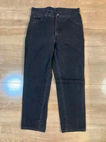 LAND'S END 랜즈엔드 블랙 데님 와이드 31 usa 제조