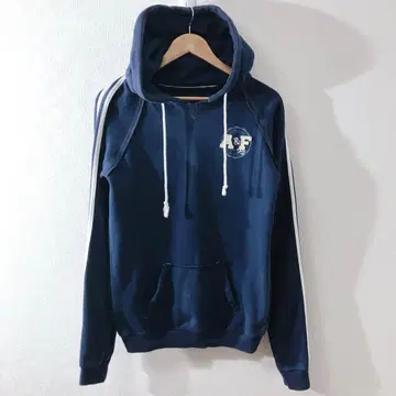 A&F 아바클로 후드티 후디 네이비 데미지 가공 남성용 L 구제 의류
