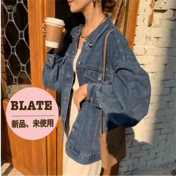 [ 새상품, 미사용 택 포함 ] BLATE 데님 자켓