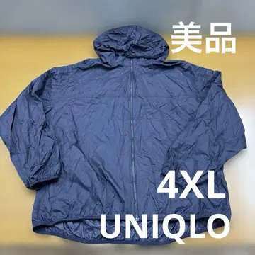 새상품급 UNIQLO 포켓터블 후드티 남성용 4XL 네이비 유니클로