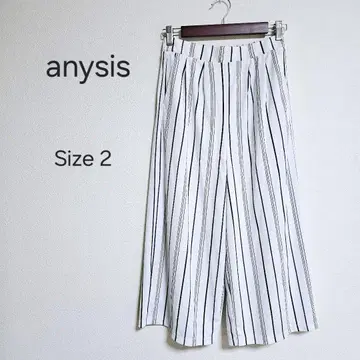 애니시스 스트라이프 와이드 팬츠 사이즈 2