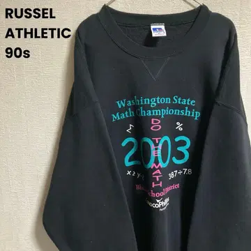 90s 멕시코제 러셀 애슬레틱 앞V 맨투맨 2003