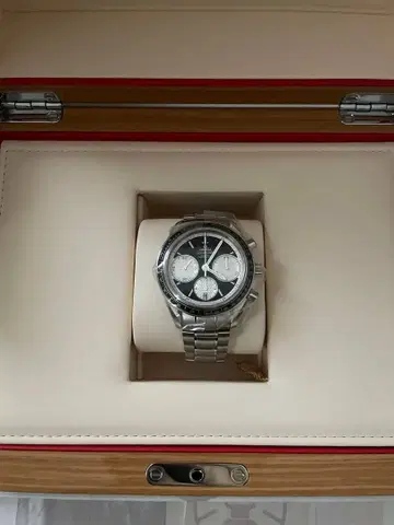 OMEGA 자동 와인딩 크로노그래프 블랙