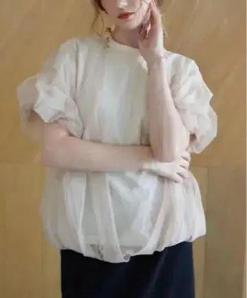 Acka tulle volume tee 새상품
