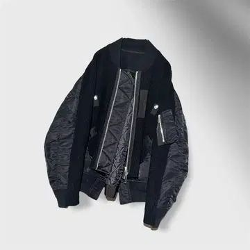 새상품급 sacai Nylon Twill Mix Blouson 블랙 1
