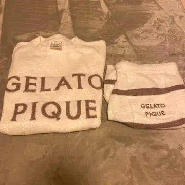 gelato pique 스무디 로고 자카드 풀오버 & 숏팬츠